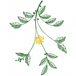 Flowers And Tree Embroidery Design 8